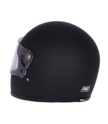 Full-Face Helmet Vintage Roeg Chase Matte Black - cafetwin