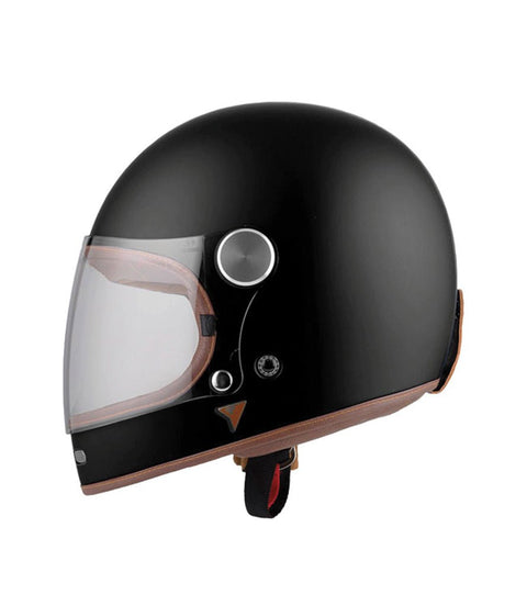 Negro Mate Casco Integral Para Moto Custom Casco Shaft Elektra
