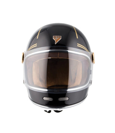 Casque Vintage Roadster II Noir Or - cafetwin