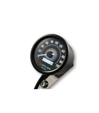 Acquista Per moto Cafe Racer con luce di segnalazione a LED Indicatore di  retroilluminazione del contachilometri 12V Tachimetro universale per moto