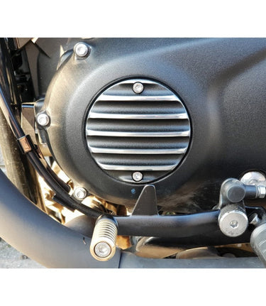 Couvercle de carter d’embrayage à nervures pour Triumph - cafetwin