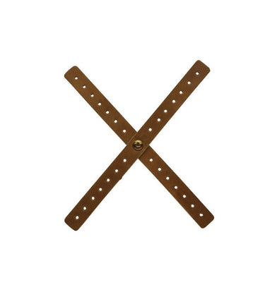 Croix de Phare Moto Cafe Racer - En cuir marron - cafetwin