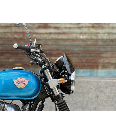 Gloss Black Motorcycle Flyscreen - cafetwin