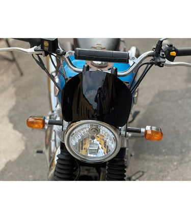 Gloss Black Motorcycle Flyscreen - cafetwin