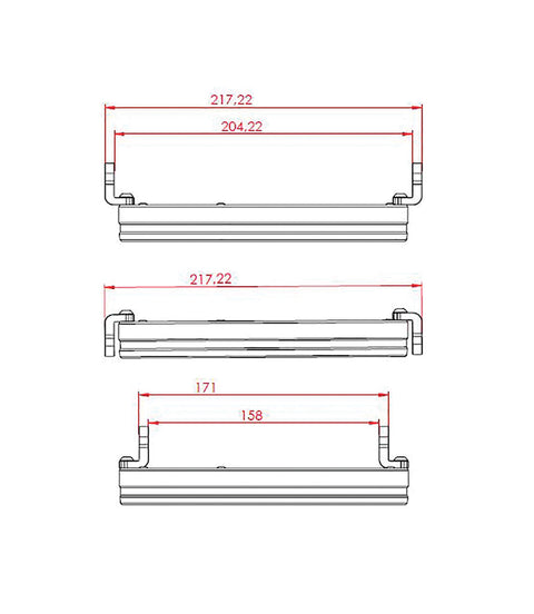 LED-Strahler Moto Vorderseite 7 Zoll FRAME-R1 Typ 8