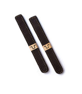 Colliers serre-câbles en cuir Café - cafetwin