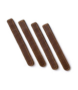 Colliers serre-câbles en cuir cognac - cafetwin
