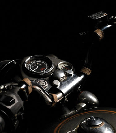 Colliers serre-câbles en cuir marron - cafetwin