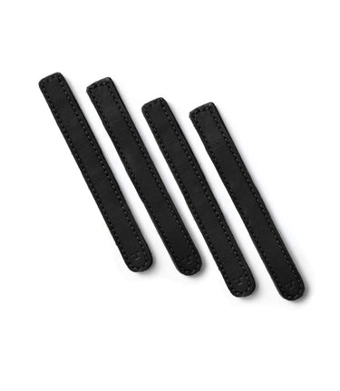 Black Leather Cable Ties - cafetwin