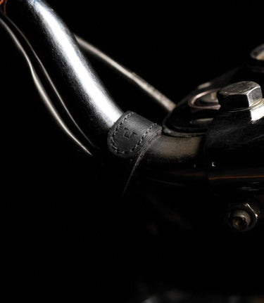 Black Leather Cable Ties - cafetwin