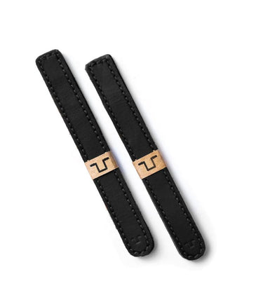Black Leather Cable Ties - cafetwin