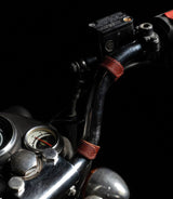 Colliers serre-câbles en cuir rouge - cafetwin