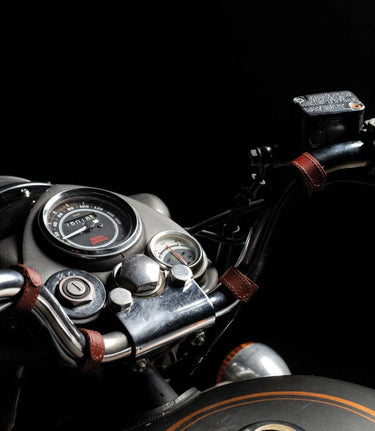 Colliers serre-câbles en cuir rouge - cafetwin