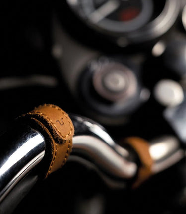 Colliers serre-câbles en cuir Vintage Tan - cafetwin