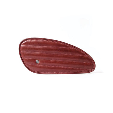 Tank Side Protectors - Classic Stripes - Cherry Red - cafetwin