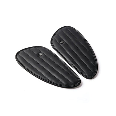 Tank Side Protectors - Classic Stripes - Black - cafetwin
