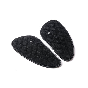 Tank Side Protectors - Diamond - Black Suede - cafetwin