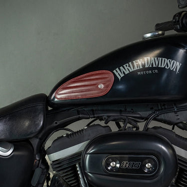 Tank Side Protectors - Mini Classic - Cherry Red - cafetwin