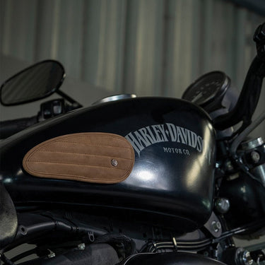 Tank Side Protectors - Mini Classic - Tobacco - cafetwin