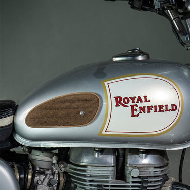 Tank Side Protectors - Mini Classic - Tobacco Suede - cafetwin