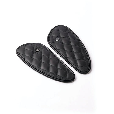 Tank Side Protectors - Mini Diamond - Black - cafetwin