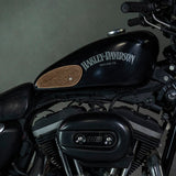 Tank Side Protectors - Mini Diamond - Tobacco Suede - cafetwin