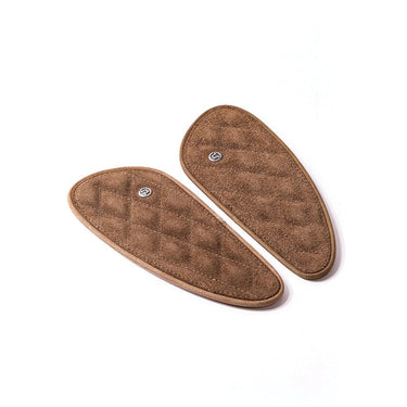 Tank Side Protectors - Mini Diamond - Tobacco Suede - cafetwin