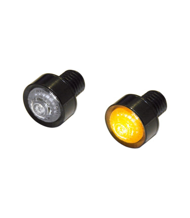 Clignotants Led Moto Homologuées Noires Mono - cafetwin