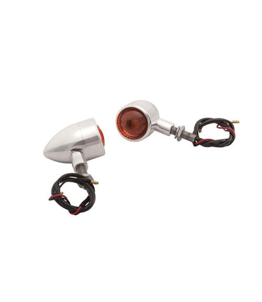 Clignotants Moto Custom Chromées Homologuées - cafetwin