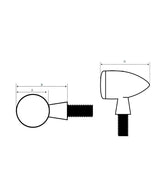 Turn Signals Black Micro Flash Motorcycle - cafetwin