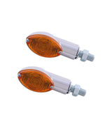Clignotants Moto Universelles Chromées Cateye - cafetwin