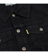 Black Denim Motorcycle Vest - MCS - cafetwin
