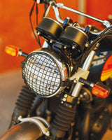 Headlight Guard for Royal Enfield and Triumph - Cafe Twin - cafetwin