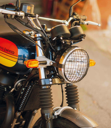 Headlight Grill for Royal Enfield and Triumph - Cafe Twin - cafetwin