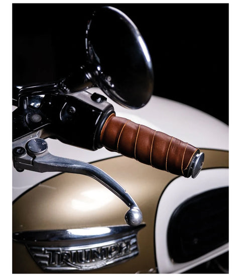 Manopole Moto Trip Machine Marroni Cognac - cafetwin