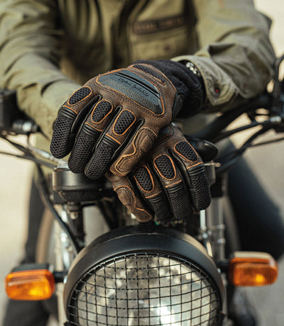 Handschuhe Moto Sommer Royal Enfield Gragsman Browns