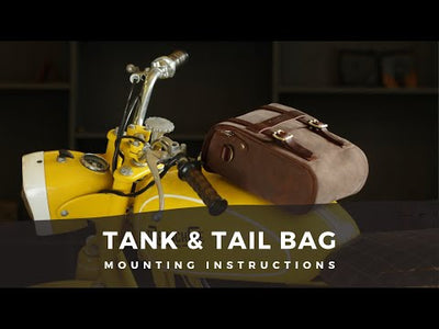 Tank Bag Moto Magnetic Brown Vintage Tan