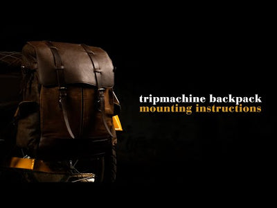 Backpack Vintage Moto Trip Machine Rambler Black