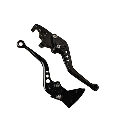 Leva Freno E Frizione Regolabile In Alluminio CNC Per Royal Enfield Himalayan 400/411 (2018-2022) – Nera, Installazione Diretta, Antiscivolo