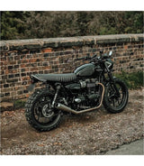 Passenger Grab Handle for Triumph - Gloss Silver - cafetwin