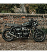 Passenger Grab Handle for Triumph - Gloss Silver - cafetwin