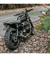 Passenger Grab Handle for Triumph - Gloss Silver - cafetwin