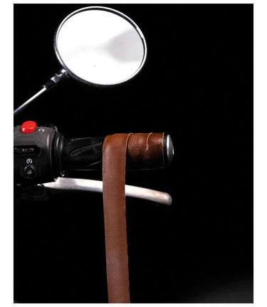 Poignées Moto Trip Machine Marron Cognac - cafetwin