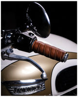 Trip Machine Motorradgriffe Cognac Braun - cafetwin
