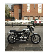 Cubrecadena para Triumph - Plata Brillante - cafetwin