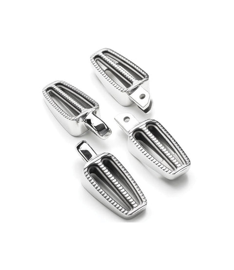 Pedane Anteriori e Posteriori per Triumph - Argento Lucido - cafetwin