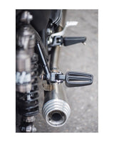 Front and Rear Foot Pegs for Triumph - Black - cafetwin