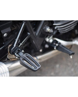 Front and Rear Foot Pegs for Triumph - Black - cafetwin