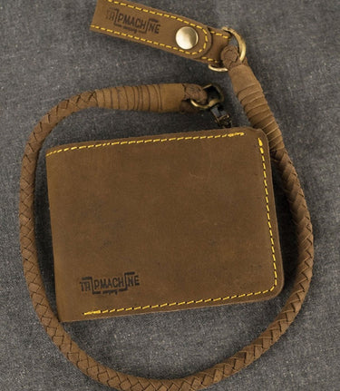 Brown Motorcycle Chain Wallet - Trip Machine - cafetwin