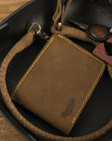 Portafoglio Moto con Catena Marrone - Trip Machine - cafetwin
